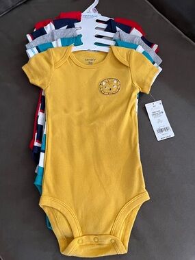 Carter's Yellow Baby Bodysuit with Lion Applique